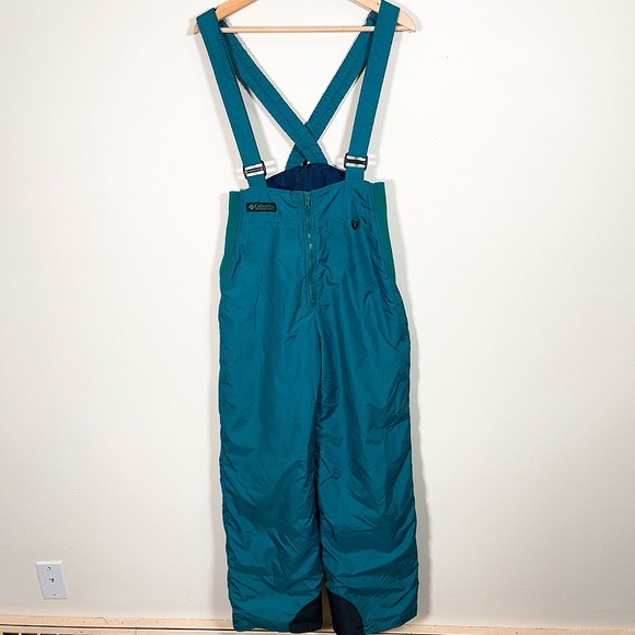 Columbia Pants - COLUMBIA | WOMEN'S TEAL SNOW PANT WITH SUSPENDERS
